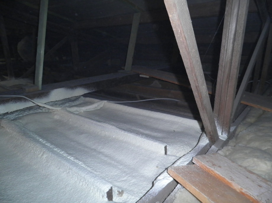 Ortschaum für obere Geschossdecke