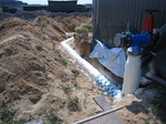 Rohre mit großem Durchmesser einer Biogasanlage einfach mit Spritzschaum isolieren